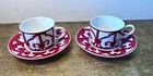 Hermes Tea Cup   Saucer Balcon Du Guadalquivir Porcelain Tableware 2 Sets W box