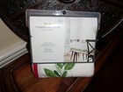 New Threshold Christmas Mistletoe Berries 100  Cotton Oblong Tablecloth 60x84