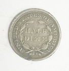 1855 Us Mint Seated Liberty Half Dime Silver Coin   Free Shipping