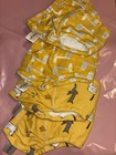 Upaird Lot Of 4 Baby Cloth Diapers Yellow Animal Print Size All Colors