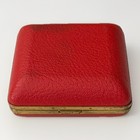 Bradley Folding Travel Alarm Clock Japan Red Leatherette Case Vtg 1960s