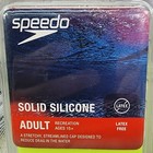 Speedo Swim Cap Solid Silicone Latex Free Adult Ages 15  Neon Yellow - Lot Of 2