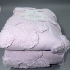 Pottery Barn Daisy Clipped Jacquared Duvet Cover  Full queen - Lilac Purple-new