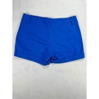 Vince Camuto Womens Blue Cuffed Chino Shorts Size 10 Stretch Cotton Flat Front