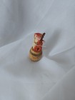 Set Of 6 Ragtime Band Miniature Celluloid Mouse On Wood Barrels