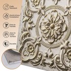 20 Pack 24x24 Faux Tin Ceiling Tiles 80 Sq Ft Pvc Glue Up Drop In Antique White