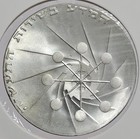 1971 Israel Silver 10 Lirot Coin Independence  Science  Proof  Km-58 0 752oz Asw