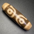 Rare Tibetan Buddhism Agate 7 Eyes Totem Dzi Bead Amulet Necklace Pendant G044