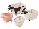 180 Degrees Nesting Farm Animal 4 Measuring Cup Set Cow Sheep Pig Chicken New 
