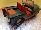 Military Police Jeep Friction Car Vehicle Made In Japan Orange Seats