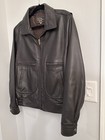 Vintage San Diego Drk Brown Leather Bomber Flight Riding Jacket Coat Size 42 Usa