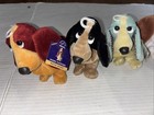 6 Hush Puppies Beanbag Vintage Stuffed Plush Dog Collection