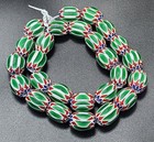 Vintage Venetian Chevron Trade Beads 17mm Beautiful String
