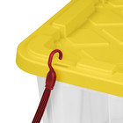 Sterilite Large Industrial Storage Tote  27 Gallon Durable Clear Plastic 4 Pack