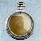 Antique 18s Keystone Deco Bus Engrave Open Face Pocket Watch Case Nickel Usa