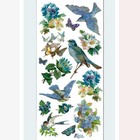 Violette Stickers - Bluebirds   Blue Flowers - 1 Spring Sticker Sheet - Crafts
