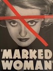 Marked Woman Pressbook 1937 Bette Davis  bogart Orig Uncut W insert   Promo Card
