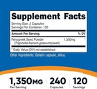 Nutricost Fenugreek Seed 1350mg     240 Capsules   Gluten Free   Non-gmo