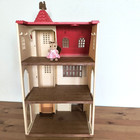 Calico Critters Red Roof Tower Home With Chipmunk Figure And Working Elevator 