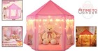 Princess Castle Tent For Girls Fairy Lights Playhouse For Kids Indoor Outdoor