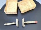 2 Gillette Metal Safety Razors Vintage 