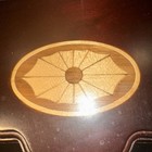 Vtg Bombay Company Wooden Desk Top Organizer Pen  Letter Holder Box wood Inlay