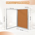 Enclosed Bulletin Board With Locking Door  Outdoor Bulletin Board Weatherproo   