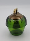 Vtg Green Le Smith Glass Mcm Table Lighter 2 1 2  X 2 1 2  Japan 
