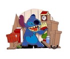 Disney 25th Anniversary Experiment 626 Day Jumbo Pin 2025 Stitch Cityscape Le