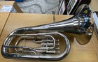 Mendini By Cecilio Euphonium 4-valve Silver Finish W  Mouthpiece   Case