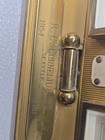 rensie  Desk Clock 7 Jewels Made In Germany Brass Alarm Barometer  For Parts 