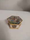 Vintage Persian Khatam Middle Eastern Mosaic Carved Stone Trinket Jewelry Box 3 