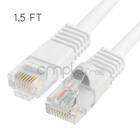 1 5ft Cat5e Cable Ethernet Lan Network Cat5 Rj45 Patch Cord Internet White New