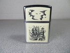 Vtg  1991 Zippo Lighter Scrimshaw Sailing Ship And Lighthouse Mdl  359 New
