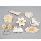 Antique Vintage Victorian Carved Mother Pearl Estate Jewelry 9 Pc Lot Brooch
