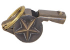 Brass Working Fireman Firefighter Ladder Whistle 