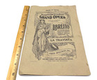 Metropolitan Opera Program Cover Only Frameable Harp Decor Music Song Vintage