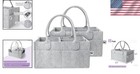 Collapsible Baby Diaper Caddy - 2 Pack In Durable Gray Felt For Easy Storage