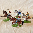 Vintage 1971 Britains Deetail Confederate   Union Cavalry Lot Of 8 1 32