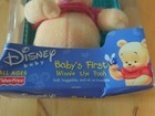 Disney Winnie The Pooh Baby   s First Plush Rattle Fisher Price 2001 Ages 0  New