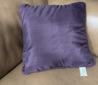 Vintage Croscill Chambord Cassis Purple Floral  Bow Throw Pillow 16 x16 