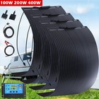 200w 400w Portable Flexible Solar Panel  w  Controller  For Rv Roof Boat Home