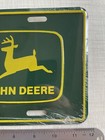New In Plastic John Deere License Plate Tag    nothing Runs Like A Deere   