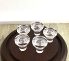 Lot Of  5 Vintage Glass Cruet Perfume Decanter Bottle Stoppers Only