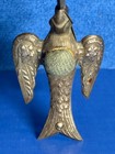 Antique Victorian Original Sewing Bird Clamp On Pin Cushion C  1890 Sewer Tool