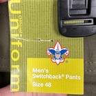 New Boy Scouts Of America Pants Mens 48 Olive Green Switchback Cargo Unhemmed