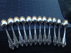 1 Clean Wallace Grande Baroque Sterling Silver Demi Demitasse Coffee Spoon Grand