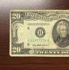 1950a St  Louis  Missouri Federal Reserve Note  20  twenty Dollar  Bill - Error