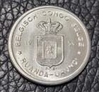 1954 Belgian Congo And Ruanda-urundi 50 Centimes Coin