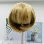 Reborn Doll Golden And Brown Bob Hair Sticked Hair Wig Fits18--22inch